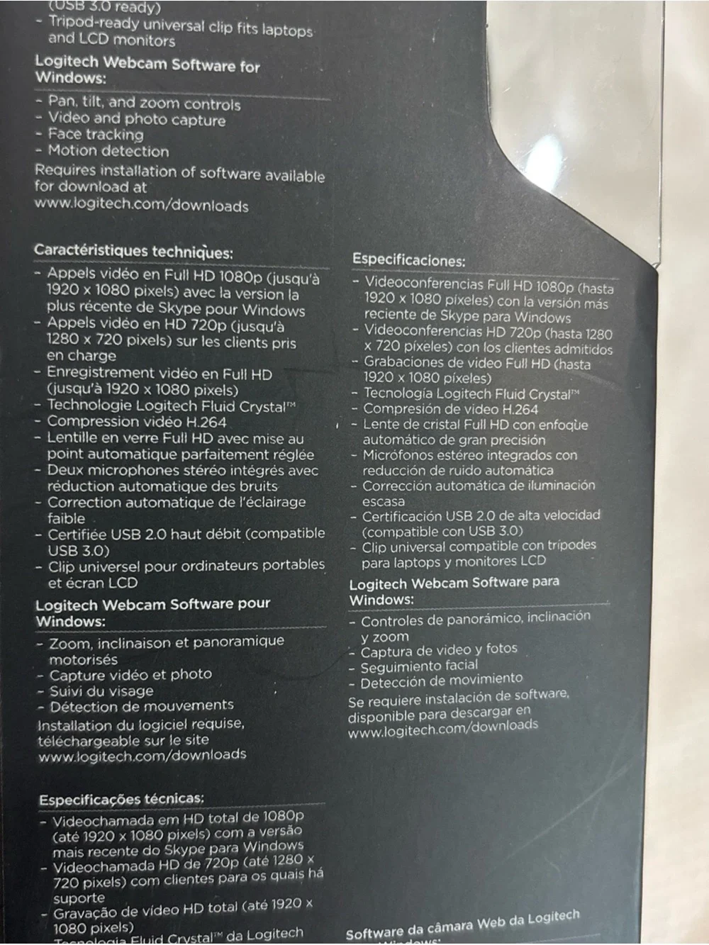 Logitech C920 (960-000764) HD Pro Webcam - Black New in Box